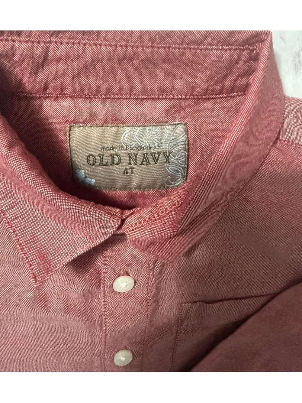 Old Navy Kids 4T Button-Down Shirt - Red